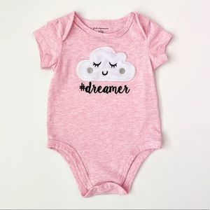 Baby Girl Cloud Dreamer Short Sleeve Bodysuit